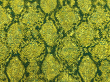 Load image into Gallery viewer, Designer Teal Lime Green Abstract Upholstery Drapery Fabric