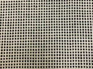 1 3/4 Yd Groundworks Kelly Wearstler Kumano Weave Ivory Onyx Black Line Upholstery Fabric