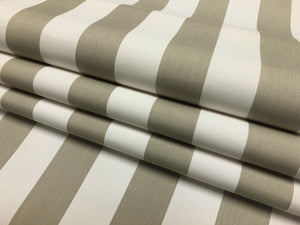 Perennials Beige Taupe Cream Nautical Stripe Upholstery Drapery Fabric