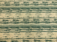 Load image into Gallery viewer, Designer Reversible Teal Beige Abstract Boucle Upholstery Fabric