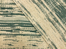 Load image into Gallery viewer, Designer Reversible Teal Beige Abstract Boucle Upholstery Fabric