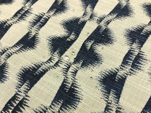 0.9 Yard Perennials Good Vibrations Nightshade Blue Grey Abstract Outdoor Upholstery Fabric
