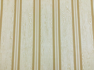 Perennials More Moire Stripe Oyster Beige Cream Outdoor Upholstery Fabric