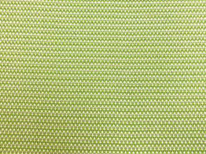 Designer Green Cream MCM Mid Century Modern Basketweave Polypropelene Upholstery Fabric