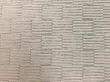 Load image into Gallery viewer, Water &amp; Stain Resistant Silver Grey MCM Mid Century Modern Geometric Abstract Chenille Upholstery Fabric