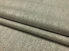 Load image into Gallery viewer, Designer Water &amp; Stain Resistant Cream Beige MCM Mid Century Modern Linen Flax Viscose Tweed Upholstery Drapery Fabric