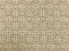 Load image into Gallery viewer, Designer Beige Cream Geometric Woven Upholstery Fabric