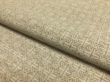 Load image into Gallery viewer, Designer Beige Cream Geometric Woven Upholstery Fabric