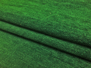1 1/2 Yd Designer Emerald Green Nubby Chenille Upholstery Fabric