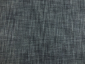 Designer Navy Blue Grey Woven MCM Mid Century Modern Tweed Upholstery Fabric