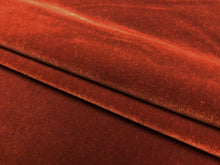 Load image into Gallery viewer, 40&quot; Wide Water &amp; Stain Resistant Rusty Brown Genuine Mohair Upholstery Velvet Fabric