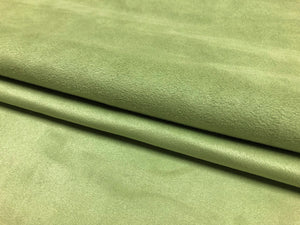 Designer Water & Stain Resistant Seafoam Green Suede Faux Leather Upholstery Fabric