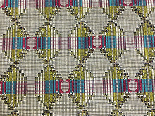 Load image into Gallery viewer, Christopher Farr Baja Multi Outdoor Teal Green Pink Off White Abstract Upholstery Fabric