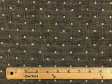 Load image into Gallery viewer, Holland + Sherry Polka Rustic Black Grey Beige MCM Mid Century Modern Linen Upholstery Drapery Fabric