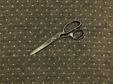 Load image into Gallery viewer, Holland + Sherry Polka Rustic Black Grey Beige MCM Mid Century Modern Linen Upholstery Drapery Fabric