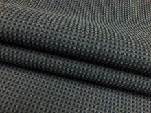 Load image into Gallery viewer, Sunbrella Guam Bone Pacific Collection Water &amp; Stain Resistant Woven MCM Mid Century Modern Navy Blue Grey Upholstery Fabric