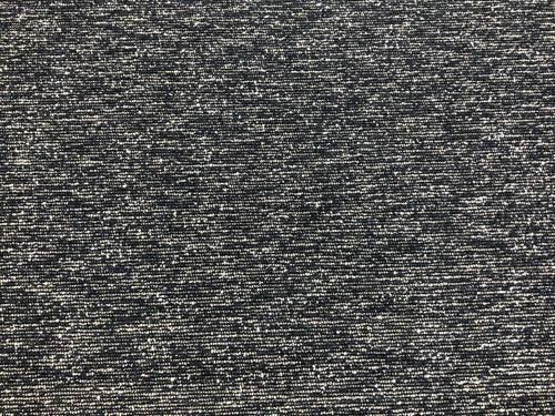 Designer Navy Blue Grey Off White MCM Mid Century Modern Tweed Boucle Upholstery Fabric