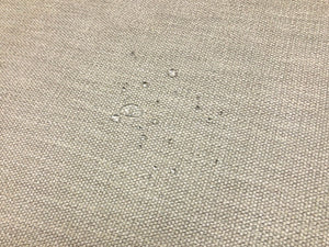 Designer Water & Stain Resistant Reversible Woven MCM Mid Century Modern Tweed Beige Upholstery Fabric