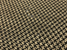 Load image into Gallery viewer, Designer Water &amp; Stain Resistant Beige Houndstooth MCM Mid Century Modern Geometric Upholstery Fabric