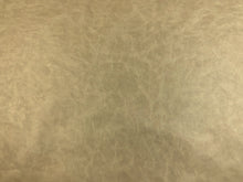 Load image into Gallery viewer, Designer Taupe Cafe au Lait Distressed Faux Leather Upholstery Vinyl