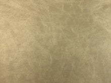 Load image into Gallery viewer, Designer Taupe Cafe au Lait Distressed Faux Leather Upholstery Vinyl