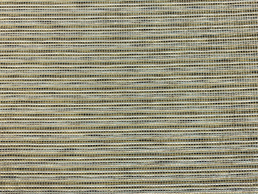 Designer Chartreuse Green Cream Black Stripe Velvet Upholstery Fabric