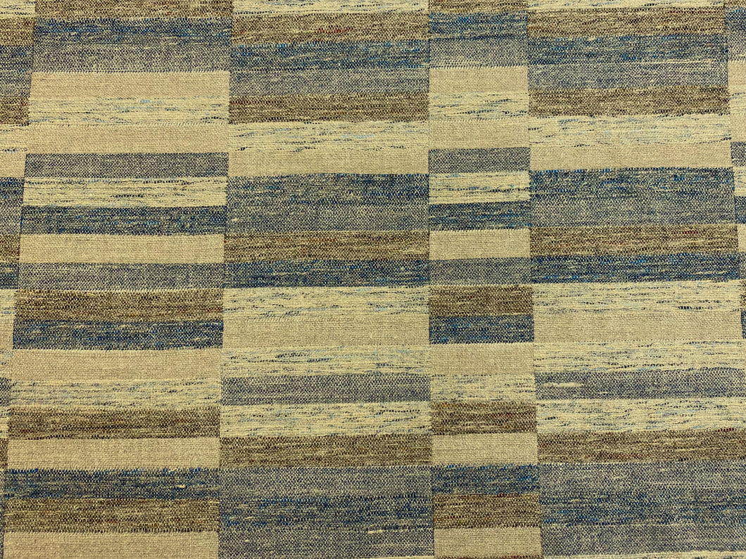 Designer Linen Wool Beige Denim Navy Blue Taupe Rustic Upholstery Fabric