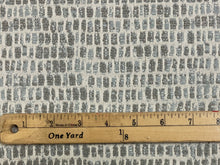 Load image into Gallery viewer, Designer Water &amp; Stain Resistant Grey Aqua Blue Off White Abstract Upholstery Fabric