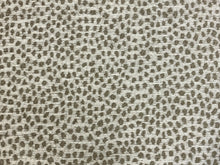 Load image into Gallery viewer, 1.3 Yard Kravet Crypton Ghepardo Water &amp; Stain Resistant Ivory Taupe Cheetah Animal Pattern Chenille Upholstery Fabric