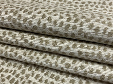 Load image into Gallery viewer, 1.3 Yard Kravet Crypton Ghepardo Water &amp; Stain Resistant Ivory Taupe Cheetah Animal Pattern Chenille Upholstery Fabric