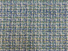 Load image into Gallery viewer, Designer Blue Turquoise Green White MCM Mid Century Modern Weave Upholstery Fabric