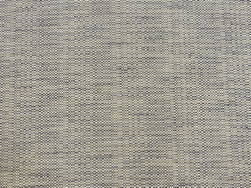 1 3/4 Yd Designer Water & Stain Resistant Navy Blue Beige Woven MCM Mid Century Modern Tweed Upholstery Fabric