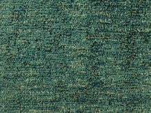 Load image into Gallery viewer, Designer Teal Blue Gold Metallic MCM Mid Century Modern Chenille Upholstery Fabric