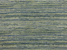 Load image into Gallery viewer, 3/4 Yd Designer Blue White Green Woven MCM Mid Century Modern Upholstery Fabric