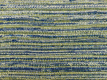 Load image into Gallery viewer, 3/4 Yd Designer Blue White Green Woven MCM Mid Century Modern Upholstery Fabric