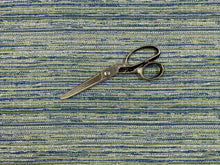 Load image into Gallery viewer, 3/4 Yd Designer Blue White Green Woven MCM Mid Century Modern Upholstery Fabric
