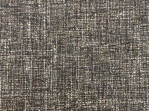 Designer Charcoal Black Brown White MCM Mid Century Modern Tweed Upholstery Fabric