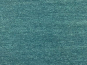 Designer Water & Stain Resistant Performance Teal Blue Velvet Upholstery Fabric