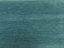 Load image into Gallery viewer, Designer Water &amp; Stain Resistant Performance Teal Blue Velvet Upholstery Fabric