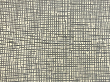 Load image into Gallery viewer, Designer Water &amp; Stain Resistant Blue Cream Abstract Geometric Woven MCM Mid Century Modern Upholstery Fabric