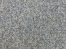 Load image into Gallery viewer, 2.5 Yards of Designer Heavy Duty Blue Grey MCM Mid Century Modern Tweed Upholstery Fabric