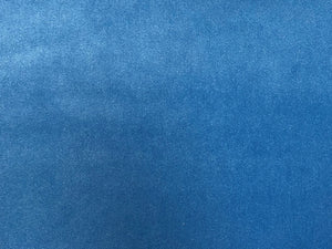 Designer Water & Stain Resistant Blue Velvet Upholstery Fabric