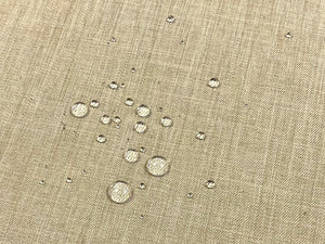 Designer Water & Stain Resistant Taupe Beige MCM Mid Century Modern Upholstery Fabric