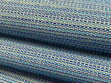 Load image into Gallery viewer, Designer Turquoise Royal Blue Upholstery Drapery Fabric