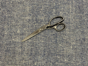 Designer Water & Stain Resistant Navy Blue Grey Distressed Abstract MCM Mid Century Modern Tweed Upholstery Drapery Fabric