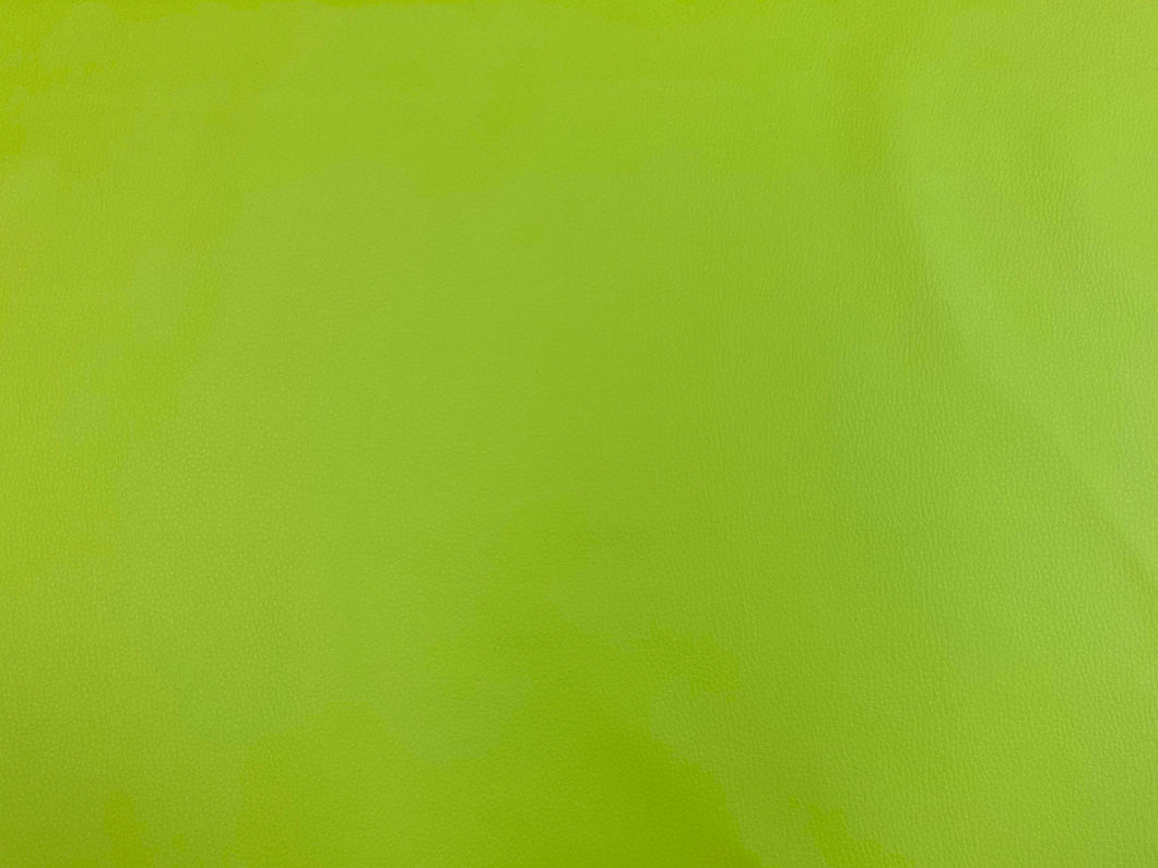 Designer Heavy Duty Lime Green Vegan Faux Leather Upholstery Vinyl