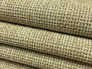 Designer Beige Taupe MCM Mid Century Modern Textured Chenille Upholstery Fabric