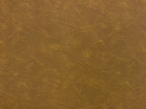 Commercial Heavy Duty Caramel Brown Distressed Faux Leather Upholstery Vinyl