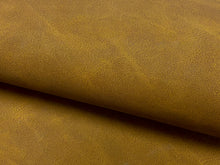Load image into Gallery viewer, Commercial Heavy Duty Caramel Brown Distressed Faux Leather Upholstery Vinyl