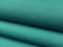 Load image into Gallery viewer, Designer Heavy Duty Seafoam Aqua Teal Faux Silk Upholstery Vinyl